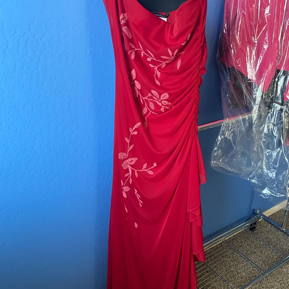 Red formal dress